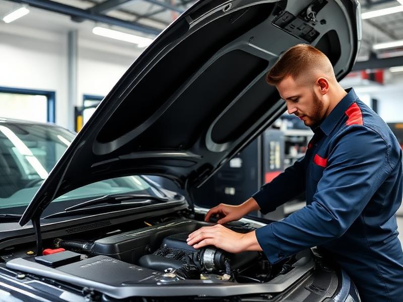 Technician performing economy and stage remapping